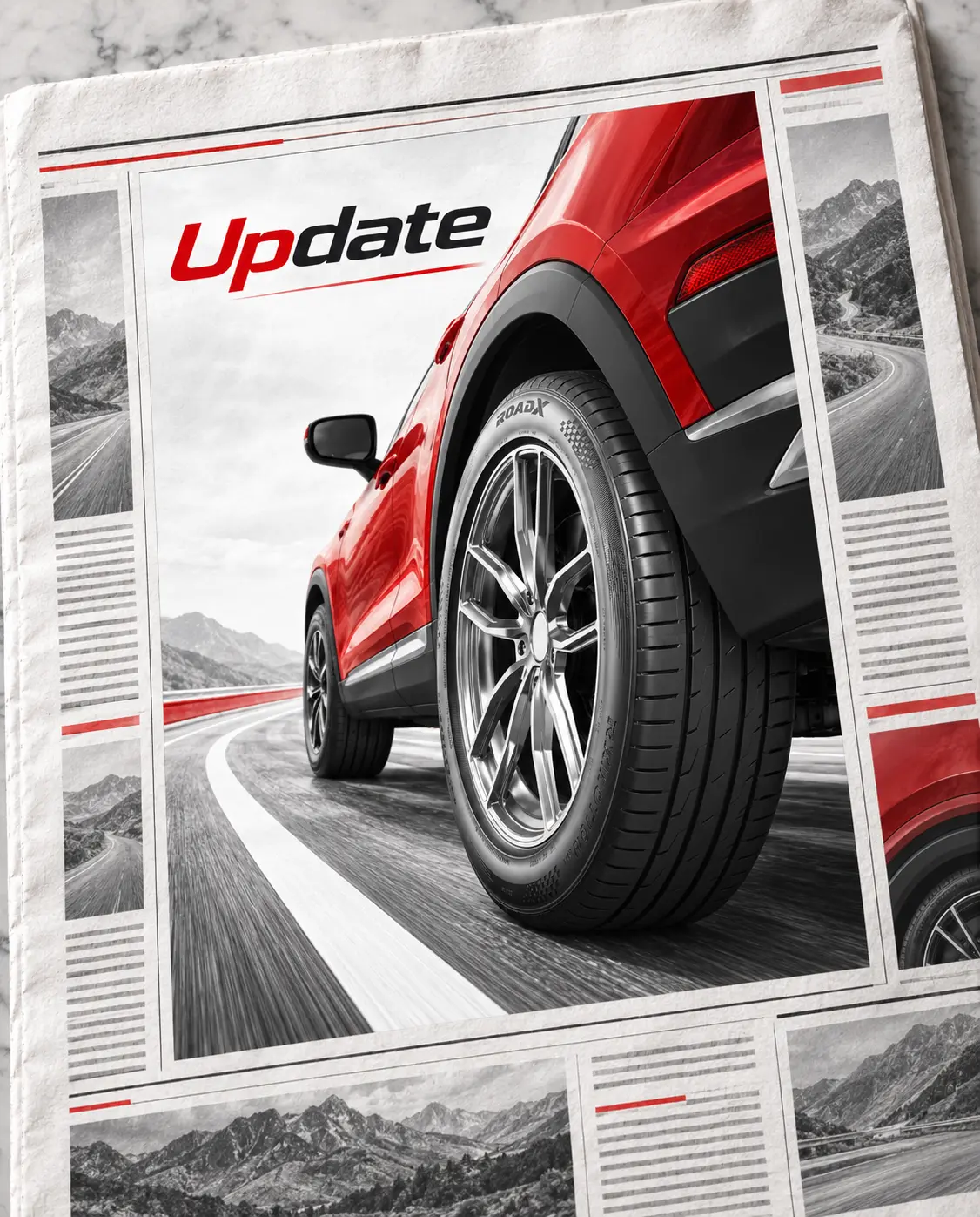 แบนเนอร์ข่าวประชาสัมพันธ์ ROADX Update นวัตกรรมยางรถยนต์สมรรถนะสูง