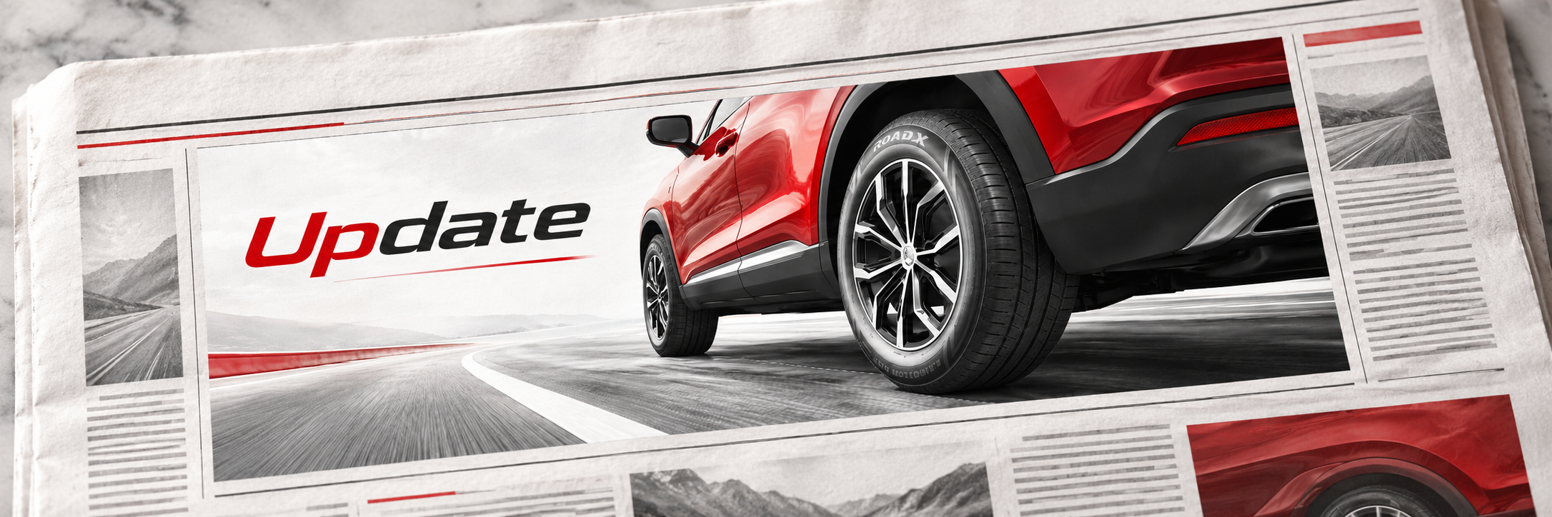 แบนเนอร์ข่าวประชาสัมพันธ์ ROADX Update นวัตกรรมยางรถยนต์สมรรถนะสูง